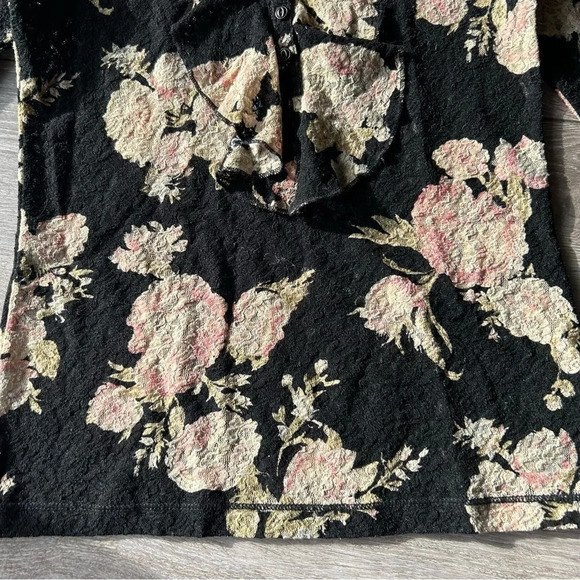 Ralph Lauren Floral Print Lace Stretch Blouse - Picture 14 of 15